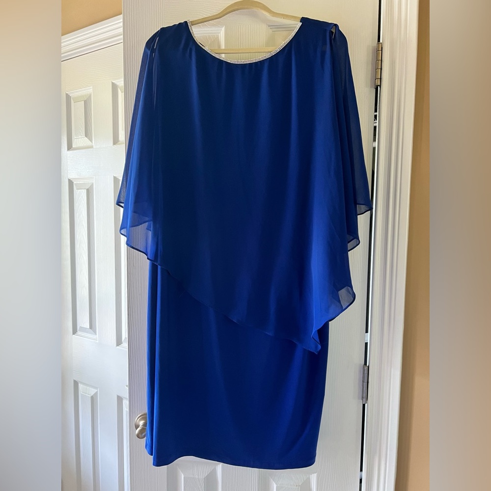 Royal Blue Midi Dress with SPARKLE✨✨✨
